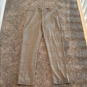 H&M Men's grey plaid trouser